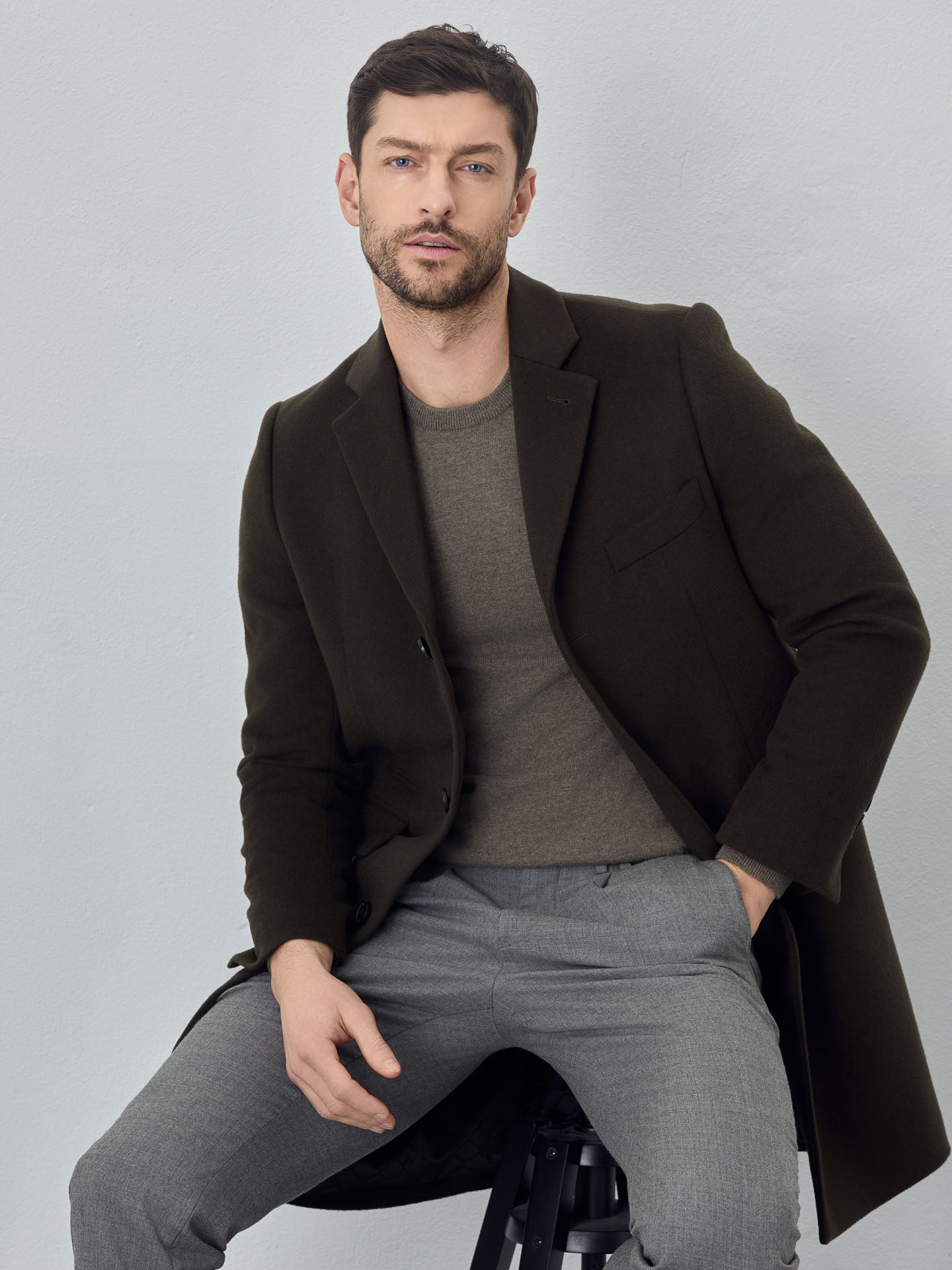 Wool & Cashmere overcoat – Sacoor Brothers